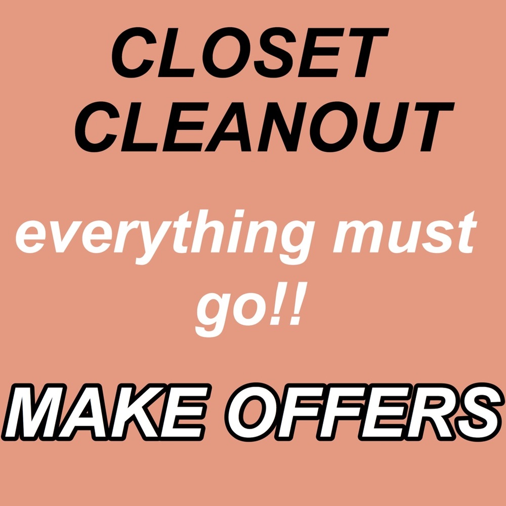 CLOSET CLEANOUT!!!!!!